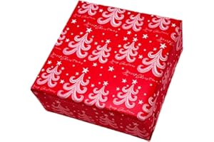 arkamii carta da regalo formato 86 x 64 cm disegno natale natalizio 3 fogli formato grande (ND9)