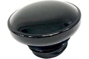 EAGLE SKULL Screw-in Ratcheting Gloss Black Vented Gas Cap Motorcycle Tank Sportster Bobber Harley Davidson Dyna Chopper Fuel Caps OEM 61272-92A 91A Drag Specialties 139568 390281 V Twin 38-0325 Softail 1996-2017
