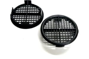SmartHome 2 x Black Vivarium/Reptile / 70mm Fine Insect Air Vents