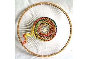 Modonghua Knitting Loom Knitting Machine - Round Wooden Hand-Knitting Machine, Knitting Needle and Hook, Knitting Board Rotating Double Knit Loom Machine Kit for Adults and Kids