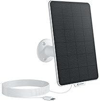 Panneau Solaire 15W Pour Caméra De Sécurité - USB-C Et Micro USB, IP66 Étanche, Câble 3m - Alimentation Extérieure