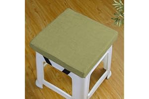 Rr tianshi Cojines de asiento antideslizantes para sillas de comedor, cojines de asiento lavables para taburete, jardín, interior, exterior, oficina en casa (30 x 30 x 3 cm, verde)