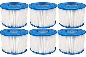 AquaHouse Wkład filtrujący rozmiar VI kompatybilny z pompami filtrującymi Lay-Z-Spa Bestway Flowclear (6 szt.)