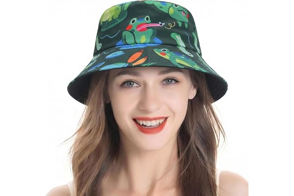 ZLYC Femmes Hommes Chapeau Bob Été Chapeau de Pêcheur