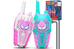Toyokid Jouet Fille 3 4 5 6 7 8 9 10 Ans, Spider Talkie Walkie Enfants Rechargeable Cadeau Fille 3 4 5 6 7 8 9 10 Ans Cadeau Noel Jouet Enfant 3-10 Ans Fille Cadeau Anniversaire Fille 3-10 Ans
