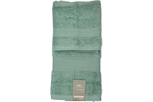 ZUCCHI SOLO TUO Zucchi Nuovo Solo Tuo Set 1+1 Asciugamano Viso più Asciugamano ospite in Spugna Puro Cotone Pettinato da 560gr/metro Quadro, Menta 1267