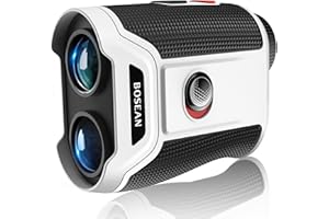 GLXY BOSEAN Golf Range Finder with Slope Switch, Pin Lock Vibration, Magnetic and Scan Mode with 7x magnification, High definition transparent screen, 1200 Yards Rechargeable Range Finder Golf