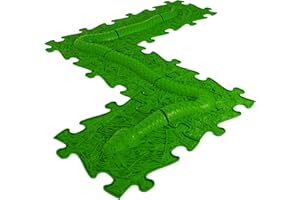 Muffik Orthopaedic Sensor Mats Snake Set 6 Pieces for Tactile Perception (Green)