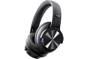 Picun B8 Bluetooth-Kopfhörer, 120 Stunden Wiedergabezeit, kabellose Bluetooth-Kopfhörer mit 3 EQ-Modi, niedriger Latenz, Freisprechfunktion, Over-Ear-Kopfhörer für Reisen, Schwarz