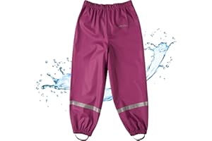 BMS® Regenhose für Kinder ohne Latz, ideale Matschhose und Buddelhose, 100% wasserdicht, besonders hautfreundlich und weich Softskin, Oeko-Tex, strapazierfähig, langlebig für Mädchen, Jungen