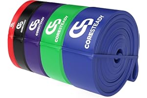 Coresteady Élastique Traction | Bande Élastique Traction Assistée | Bande de Traction pour Powerlifting, Yoga, Exercices de Mobilité et d'Étirement | pour Homme & Femme