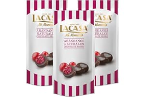 Lacasa Lote de 3x Bolsitas Mi Momento Arándanos con Chocolate negro 60G