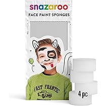 Spugne Per Pittura Viso Snazaroo - Alta Densità Per Trucco Fantasy, Halloween E Feste