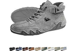 LOVEWLVNCL Stivali alti in pelle scamosciata fatti a mano - Scarpe Beck unisex for esterni Explorer Stivali Chukka leggeri impermeabili Scarpe da ginnastica casual traspiranti antiscivolo for passeggiate Escursi
