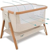 Twinly Comfortly 2-in-1 babybed en Mosesmand met wieltjes, inklapbaar, zonder montage, in hoogte verstelbaar en anti-terugstroomfunctie, incl. matras, laken van katoen en tas (grijs Twinly Comfortly 2-in-1 babybed en Mosesmand met wieltjes, inklapbaar, zonder montage, in hoogte verstelbaar en anti-terugstroomfunctie, incl. matras, laken van katoen en tas (grijs