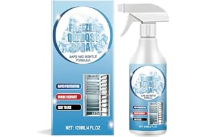 Kylskåp avfrostningsspray för frys, avfrostning och avisningsmedel, enkel frostning, sparar ström och lukt, mångsidig användning, enkelt och bekymmersfritt underhåll 120 ml
