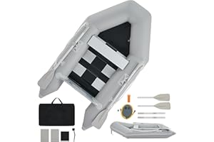 DARTMOOR 2.3 m Gommone Gonfiabile per Adulti 230x130x33cm Tender Gommone per 2 Persone capacità 300 kg Gommone Fondo in Lega Alluminio per Pesca Nautica Gioco Compatibile con Motore Fuoribordo