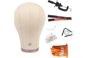 Xtrend 21 "-24" Tête en toile de liège pour extension de cheveux/Perruques en dentelle/Têtière en liège avec tête de mannequin en tête de mannequin 23inch