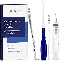 Kit per rimuovere calcoli tonsillari | Rimedio mal di gola e alito ...