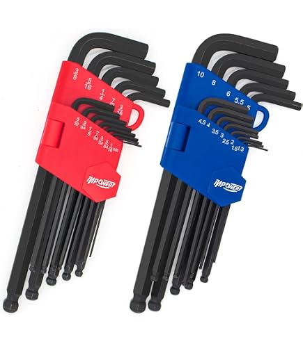 EKLIND 10222 Hex L-Key allen wrench Combo- Long Inch / MM (2 sets
