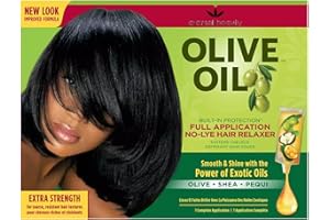 CONTROL WIG Olive Oil No-Lye Hair Relaxer, Extra Strength, with Olive, Shea and Pequi Oils, Full Application by Eternal Beauty