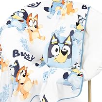 Jay Franco Bluey Überwurfdecke – 116,8 X 152,4 Cm, Superweiches Fleece, Offiziell Lizenziert