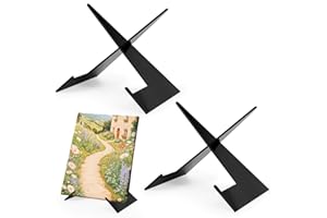 xiruiubao Schallplattenständer,Schallplatten Aufbewahrung,Acryl CD Halter,Abnehmbar Vinyl Halter,Schallplatten Halter für Präsentation von Rezepten,Geschirr,Büchern,Bilderrahmen,CD,2 Stück,Schwarz