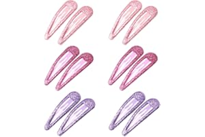 ZEVONDA Glitzer Haar Schnappclips - Metall Haarspangen Bunte Glitzer Pailletten Haarspangen Haarstyling Zubehör für Kleinkinder Kinder Mädchen Frauen