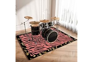 CDVR Alfombra Bateria Alfombras Acusticas Electronica Alfombra para Bateria Acustica Alfombras De Batería Acústico Tapete de Tambor Alfombrillas Insonorizada Antideslizantes 120 x 100 cm - Nueva 2023