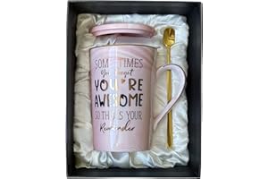 Doublewhale Presents for Women, Thank You Gifts for Women, Best Friend Friendship Birthday Gifts for Women, Inspirational Congratulations Graduation Teacher Gifts, 14OZ Ceramic Coffee Mug