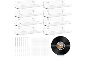 8-pack Vinylskivor Väggfäste 10 cm Skivhållare Vägg