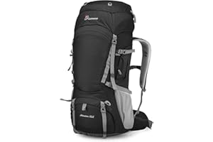 ‎MOUNTAINTOP Mountaintop Trekkingrucksack 55L/80L Wanderrucksack Herren Damen Reiserucksack Großer Rucksack mit Regenschutz für Outdoor Reisen Camping Trekking