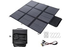 YINLEADER Foldable Solar Panel 200W, 3m Cable, 22% Conversion Efficiency, IP67 Waterproof, Portable Solar Charger for Camping, Outdoor