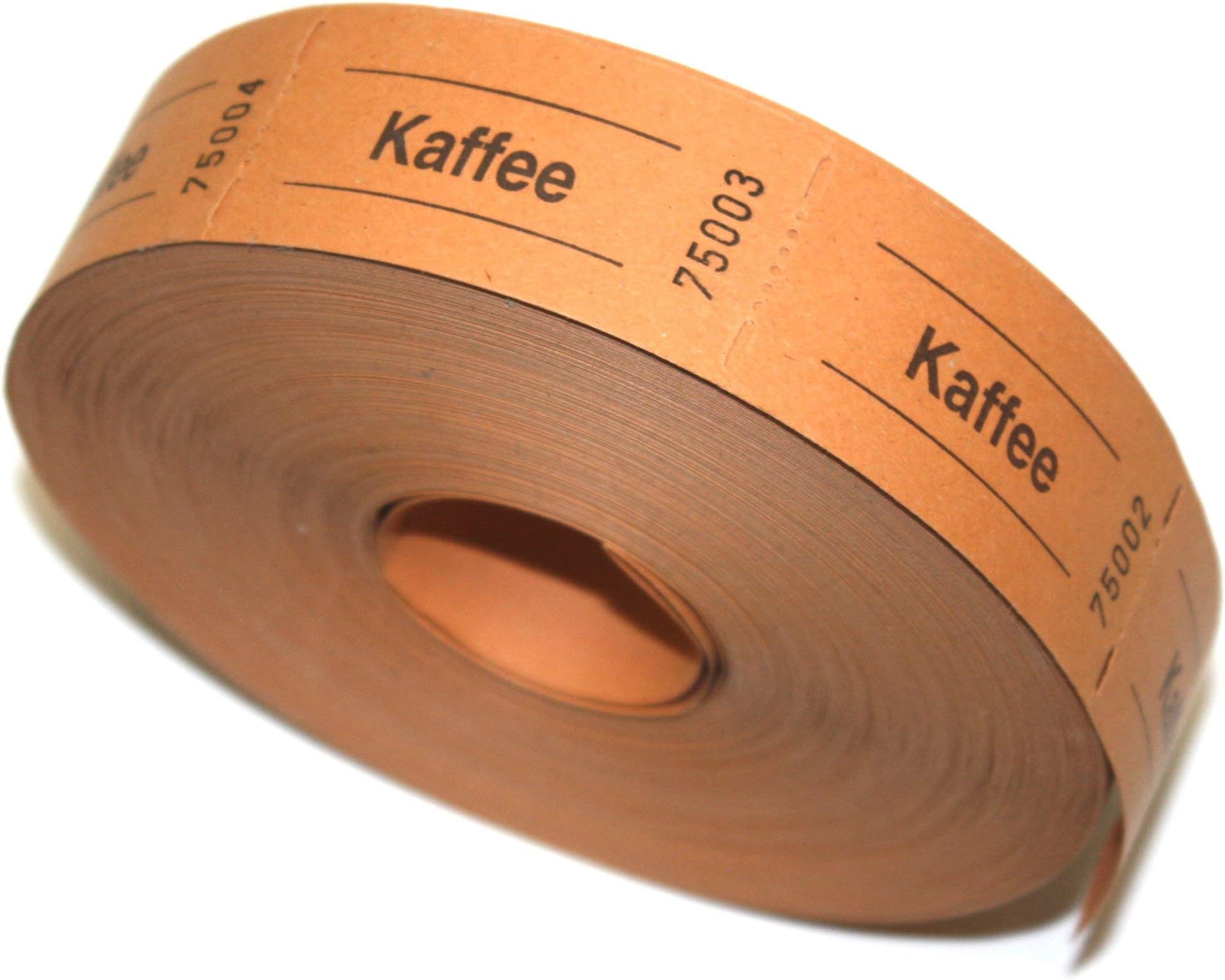 Bonrolle Coffee orange - 1000 perforated vouchers