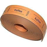 Bonrolle Coffee orange - 1000 perforated vouchers