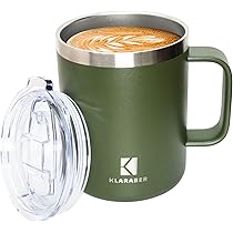 WIYETY Tazza Termica Da 360 Ml, In Acciaio Inox, A Prova Di