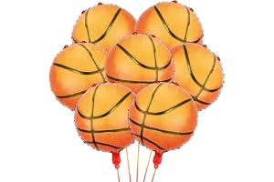 Ballonger basket, 30 stycken 45 cm folieballonger, jätte ballonger för barn födelsedag, basketfest dekoration