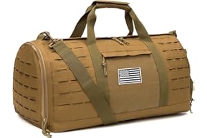 QT&QY 40L Wojskowy Taktyczna torba duffelowa dla mężczyzn Torba sportowa na siłownię Torebka fitness Torby duffelowe Podróż Torba treningowa z przegródką na buty weekendowa koszykówki piłkarskaTorba