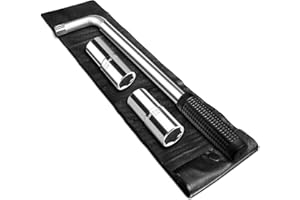 ZOZOA Teleskop Radmuttern-Schlüssel Set mit 17/19mm & 21/22mm Steckschlüssel-Einsätzen 1/2 Zoll - Extra langer ausziehbarer Chromvanadiumstahl-Radschlüssel - Aufbewahrungstasche, geeignet für Autos, LKW