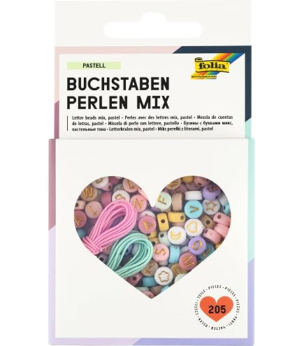 TOPP Perlenset Beste Freunde: Oltre 500 Perline Colorate, Cuori, Smile E Ciondoli - Regalo Creativo