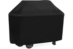 CARPLUSSTUDIO Housse de Barbecue Universelle 132x66x109cm - Bâche de Protection extérieure résistante à l'eau et au Vent pour Grill à gaz et Charbon