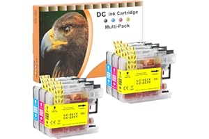 LOSMANN D&C 6er Set Druckerpatronen Kompatibel für Brother LC-221 LC-223 XL für Brother MFC-J5320DW MFC-J5620DW MFC-J5625DW MFC-J5720DW MFC-J680DW MFC-J880DW DCP-J562DW MFC-J4120DW MFC-J4420DW MFC-J4425DW