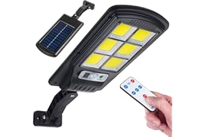 ‎MACLEAN Maclean MCE446 Solarna Lampa Uliczna LED z Czujnikiem Ruchu i Pilotem IP54, 4W, 400lm, 6500K, Li-ion 1200 mAh, 3 Tryby Pracy