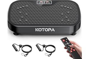 Kotopa Vibrationsplatten, Vibrationsplattform Fitnessgeräte für Zuhause, Vibrationsgerät Zuhause mit 99 Intensitätsstufen, Muskelaufbau & Ganzkörpertraining,Vibrationsboard für Home Workout