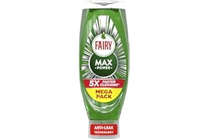 Fairy Max Power Washing Up Liquid 730ML, Easy and Effortless Cleaning, Even On Your Greasiest Pots and Pans