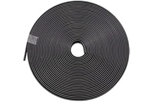 CVCVZNB Car edge Protector Strip, Car Vehicle Wheel Rims Trim Colorful Strip Tape Car Rims Protection Decorative Rubber Strip Decor Tire Guard Line Moulding Trim (Color : Black)