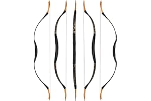 ‎WOLFMAN wolfman Traditionelles Bogen Recurvebogen Langbogen Sportbogen Bogenschießen Jagdbogen handgefertigter Holzbogen asiatischer mongolischer Bogen für Erwachsene Teenager Linke rechte Hand