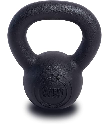 thumbnail interactive-video image 1 of Kawmet Cast Iron Kettlebell 28 Kg - Heavy Weight Training Bell For Strength & Cardio Workouts 1 of 14
