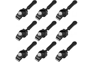 QUALDESN 9PCS Zipper Repair Kit Zipper Slider Replacement Zippers Set 3 Sizes Instant Zip Fixer Zips Extension & Fixing Zip Puller for Luggage, Backpacks, Jackets, Jeans, No Tools Needed