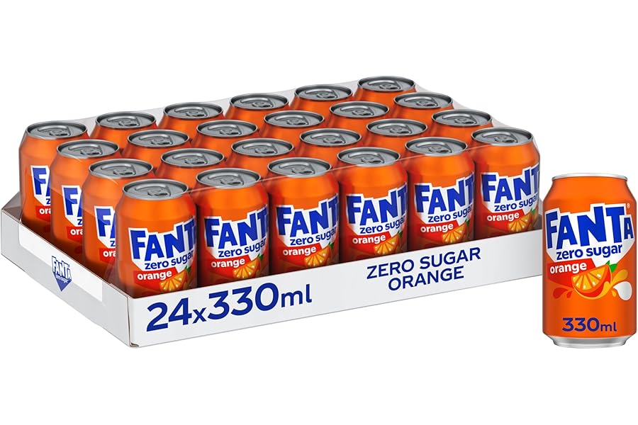 Fanta Can Orange Zero 330 ml (Pack of 24)